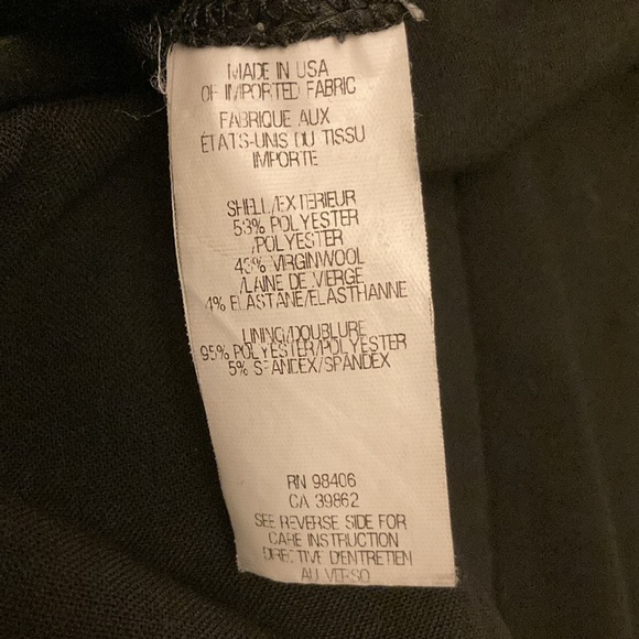 Theyskens for Theory black classic cigarette pants, size 00 - Picture 7 of 9